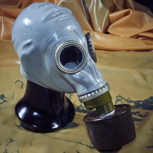 Vintage GP-5 Gas Mask (Grey) and Vintage Filter