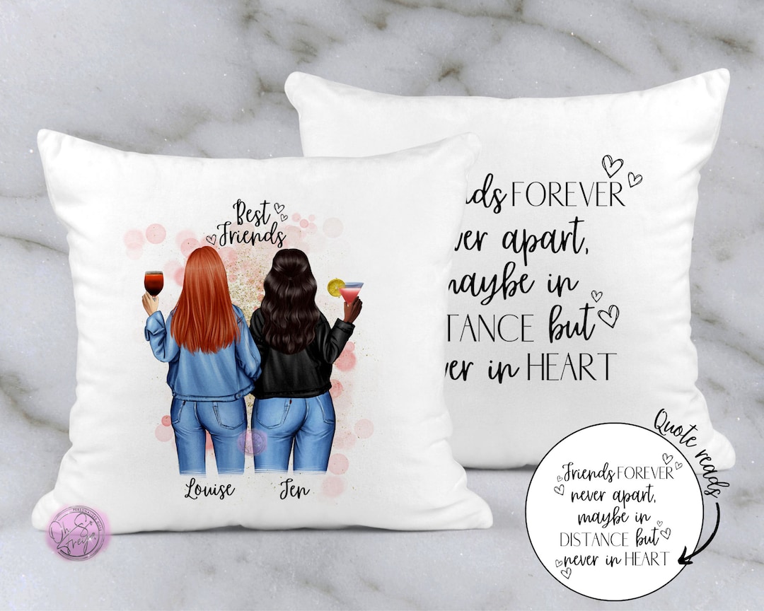 Personalised Best Friend Cushion / Pillow Gift Personalised Gift for