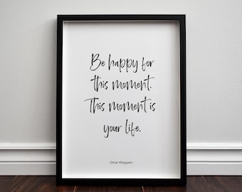 Moment Is Your Life Etsy Uk