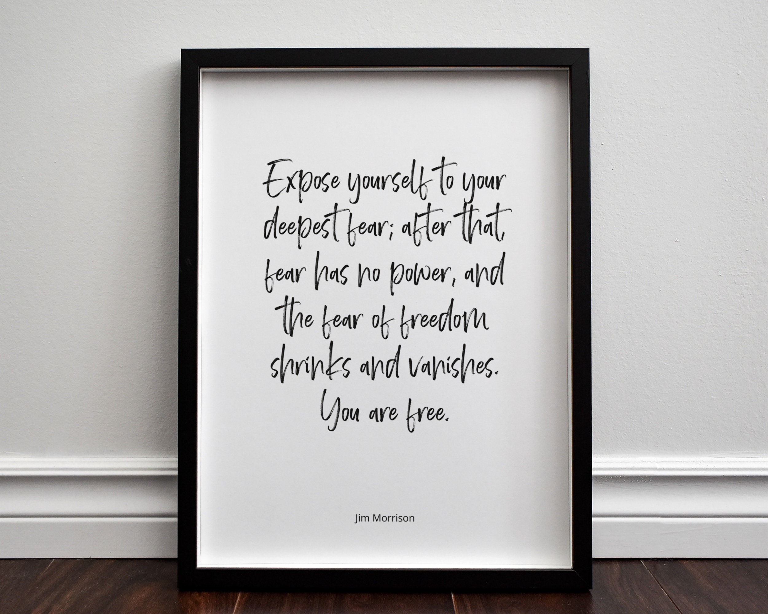 Jim Morrison Expose Yourself To Your Deepest Fear Etsy Canada Jim Morrison Expose Yourself To Your Deepest Fear Etsy Canada