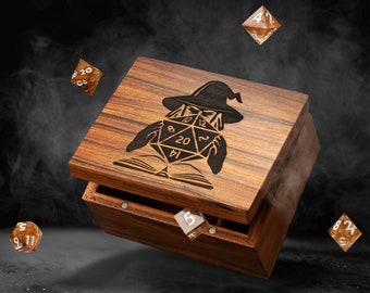 Wood Dice box, Dungeons And Dragons, Dice Holder, Dice box, Wood storage, DND Dice, Dice Set