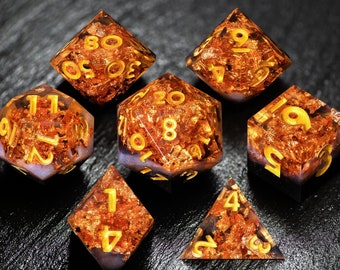 RPG, Dice set, D&D Dice, Dice, Dungeons and Dragons, D20, DND Dice Set, Dice bag, Dice box, dnd accessories, dnd gifts, sharp edge dice