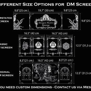 Personalized Dungeon Master Screen, Dungeons and Dragons, DM screen, DND, Game Master Screen, image 7