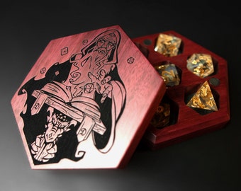 Personalized Dice Box, Dice, Dice tray, DND, Dungeons and dragons, Dnd dice set, Custom dice box, Dungeon Master, Dnd gifts