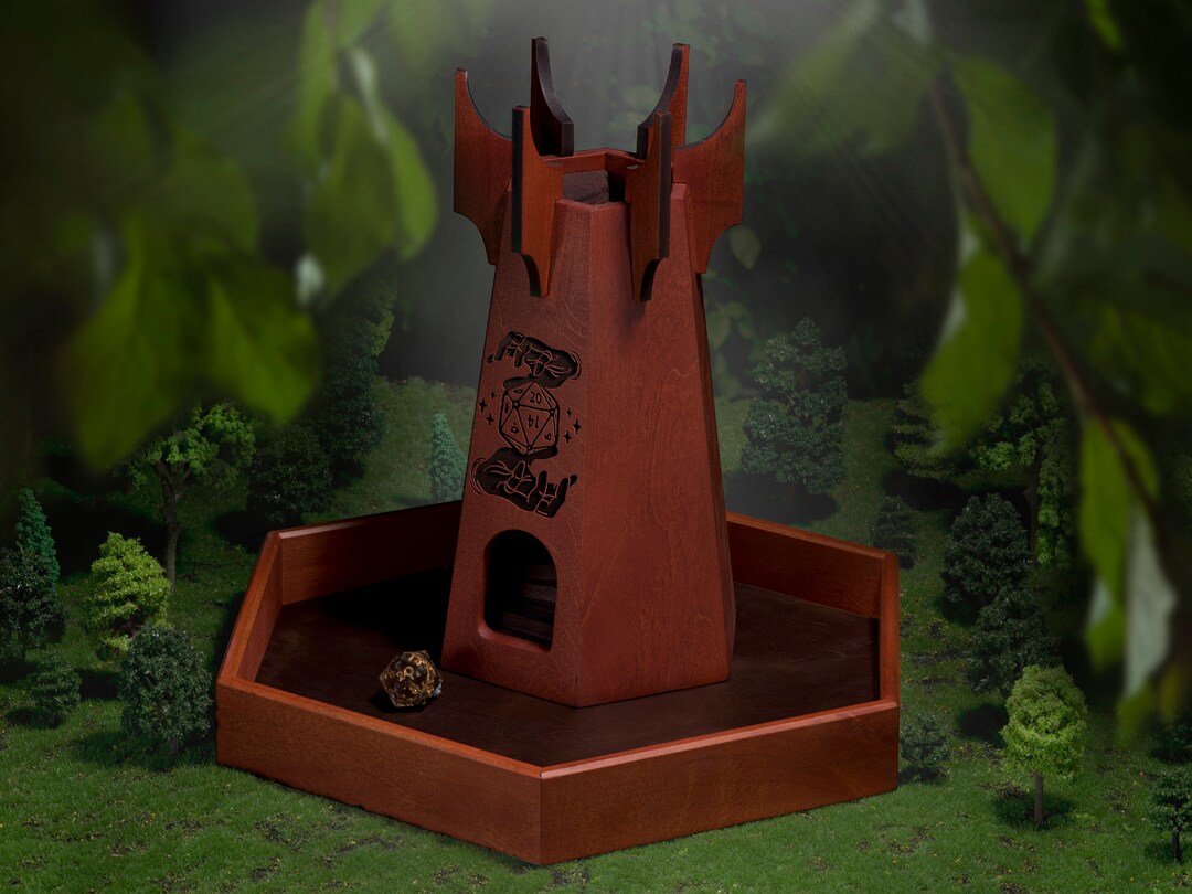Dice Tower Dice Tray Lord of the Rings LOTR Dice Tower One Etsy