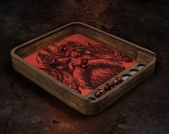 Dice Tray, Rolling Tray, Board Games, Dungeons and Dragons, Personalized Tray, Dice Organizer, Dice Storage, Dungeon Master, DND Dice Set