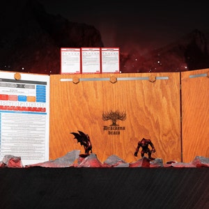 Personalized Dungeon Master Screen, Dungeons and Dragons, DM screen, DND, Game Master Screen, image 2