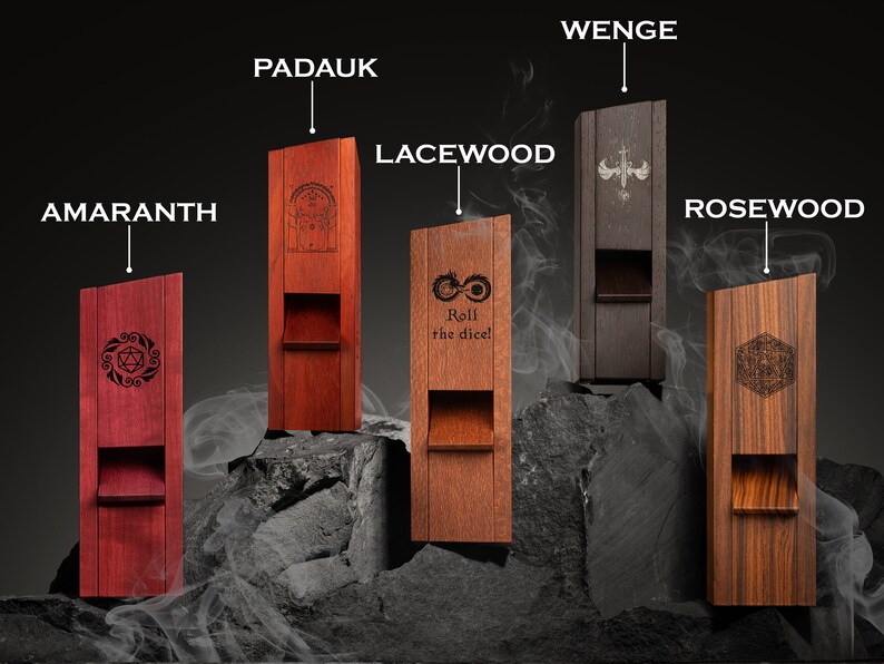 Custom Dice Tower LOTR Dice Tray Dice DND Roleplaying Etsy