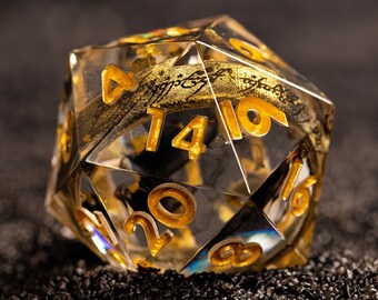 El Señor de los Anillos, Juego de Dados, LOTR, Mazmorras y Dragones, Un anillo, Dados hechos a mano, Dados, D20, DND, Caja de Dados, Dados de borde afilado,