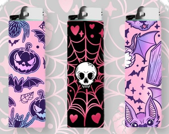 Halloween 2 Lighter Wrap - Cute Halloween Lighter Sticker - Wrap ONLY - Witchy Stickers - Spooky Lighter Skins