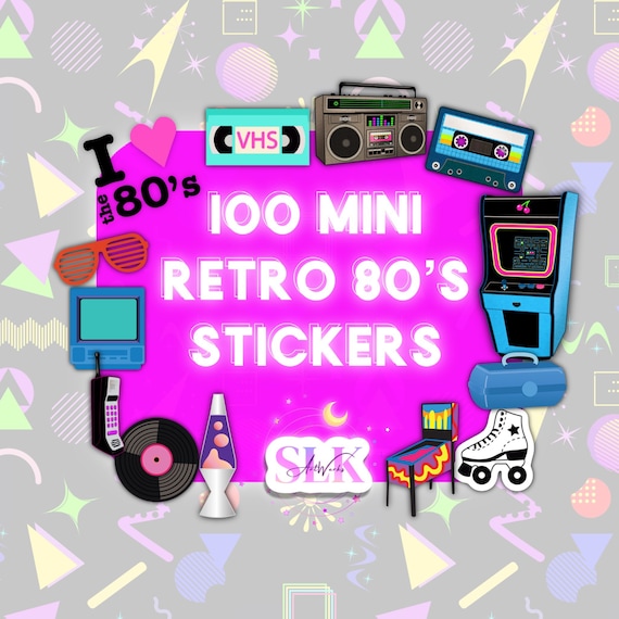 90s Stickers Assorted 80s Sticker Pack Vintage Random Sticker Pack