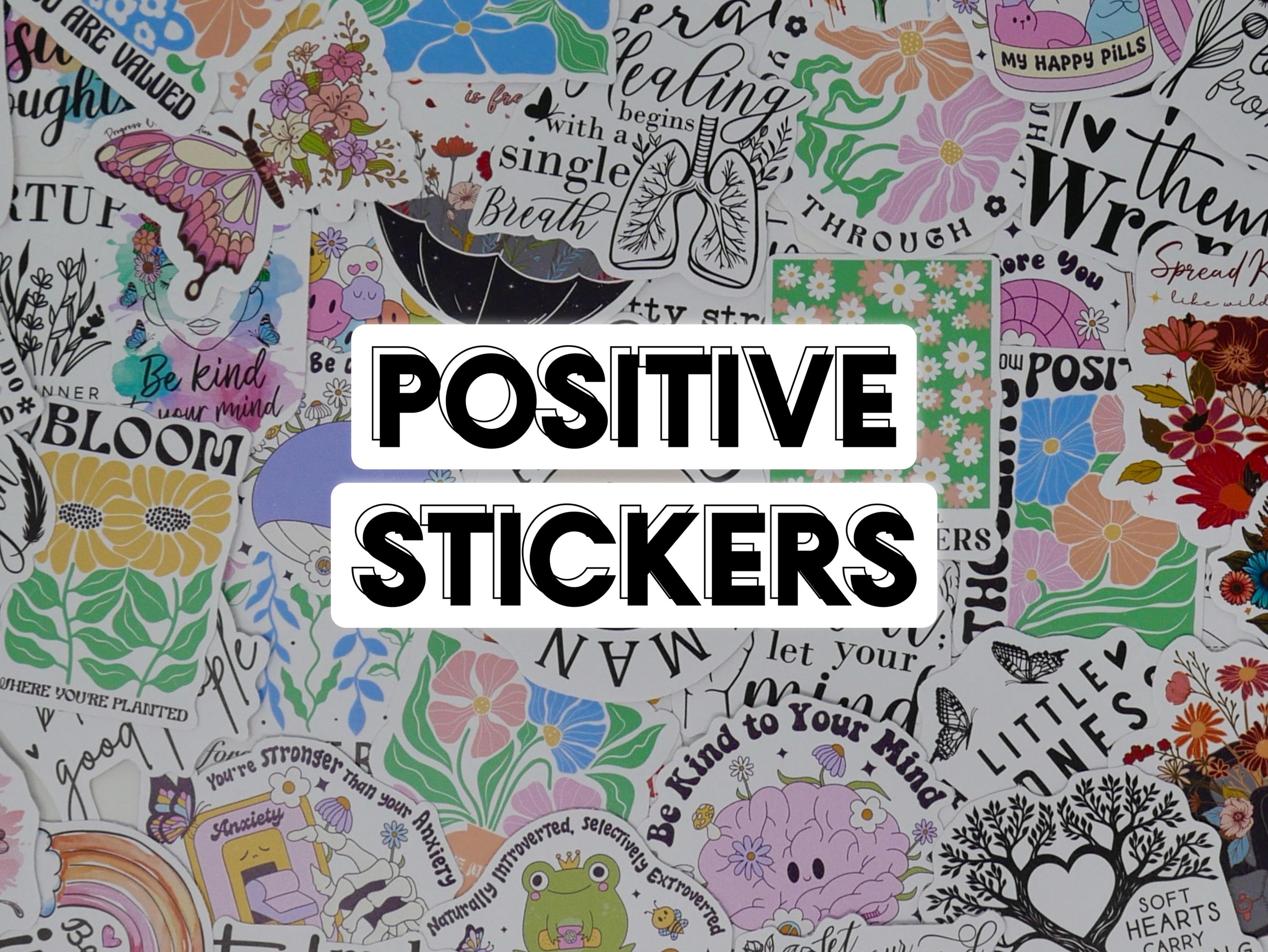 Positive Affirmations Sticker Pack: Waterproof Vinyl Decals - Etsy