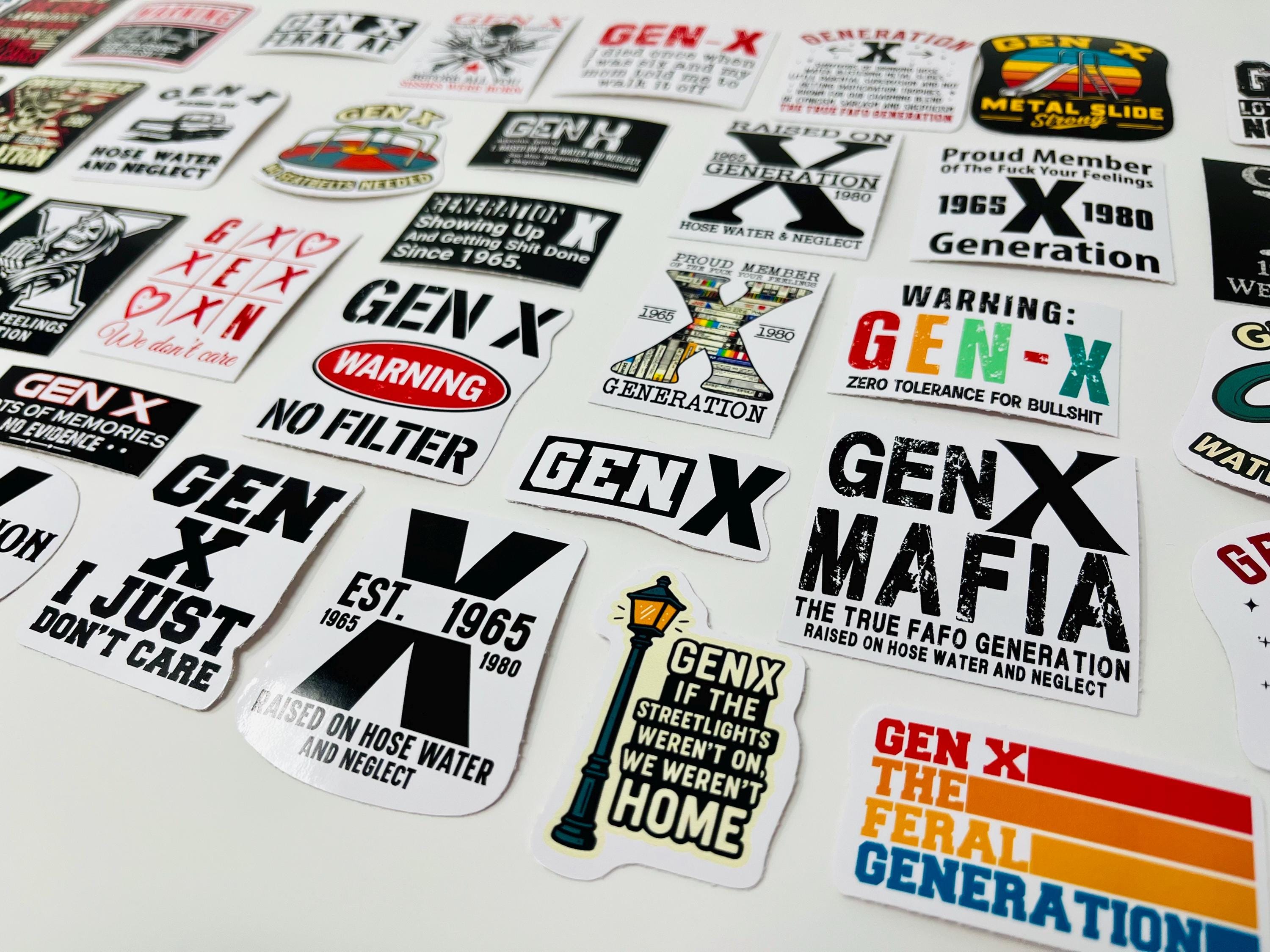 Gen X Sticker Pack | Retro 80s 90s Nostalgia Stickers | Funny Gen X ...