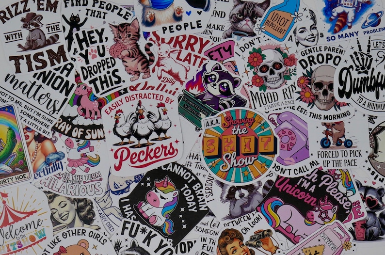 Sarcastic Quotes 3 Stickers: Funny Adult Humor, Laptop Decals image 5