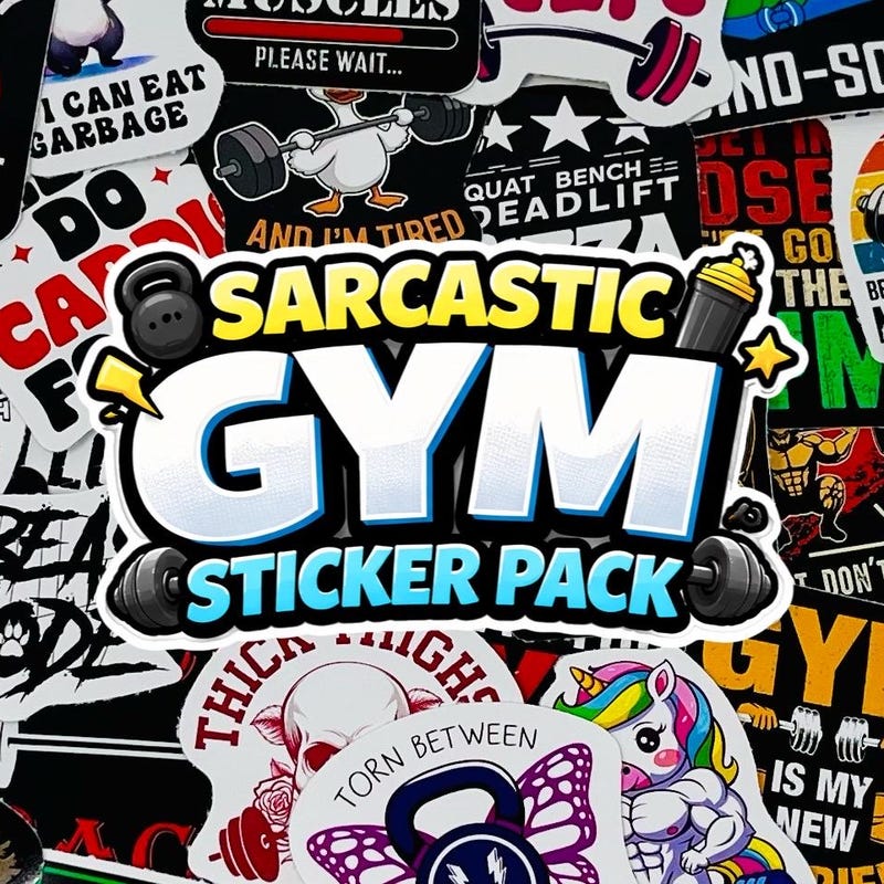 Fitness Stickers - Etsy