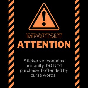 Sarcastic Quotes 3 Stickers: Funny Adult Humor, Laptop Decals image 7