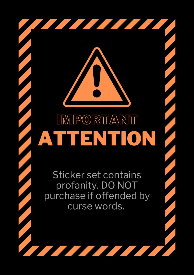 Sarcastic Quotes 3 Stickers: Funny Adult Humor, Laptop Decals image 7