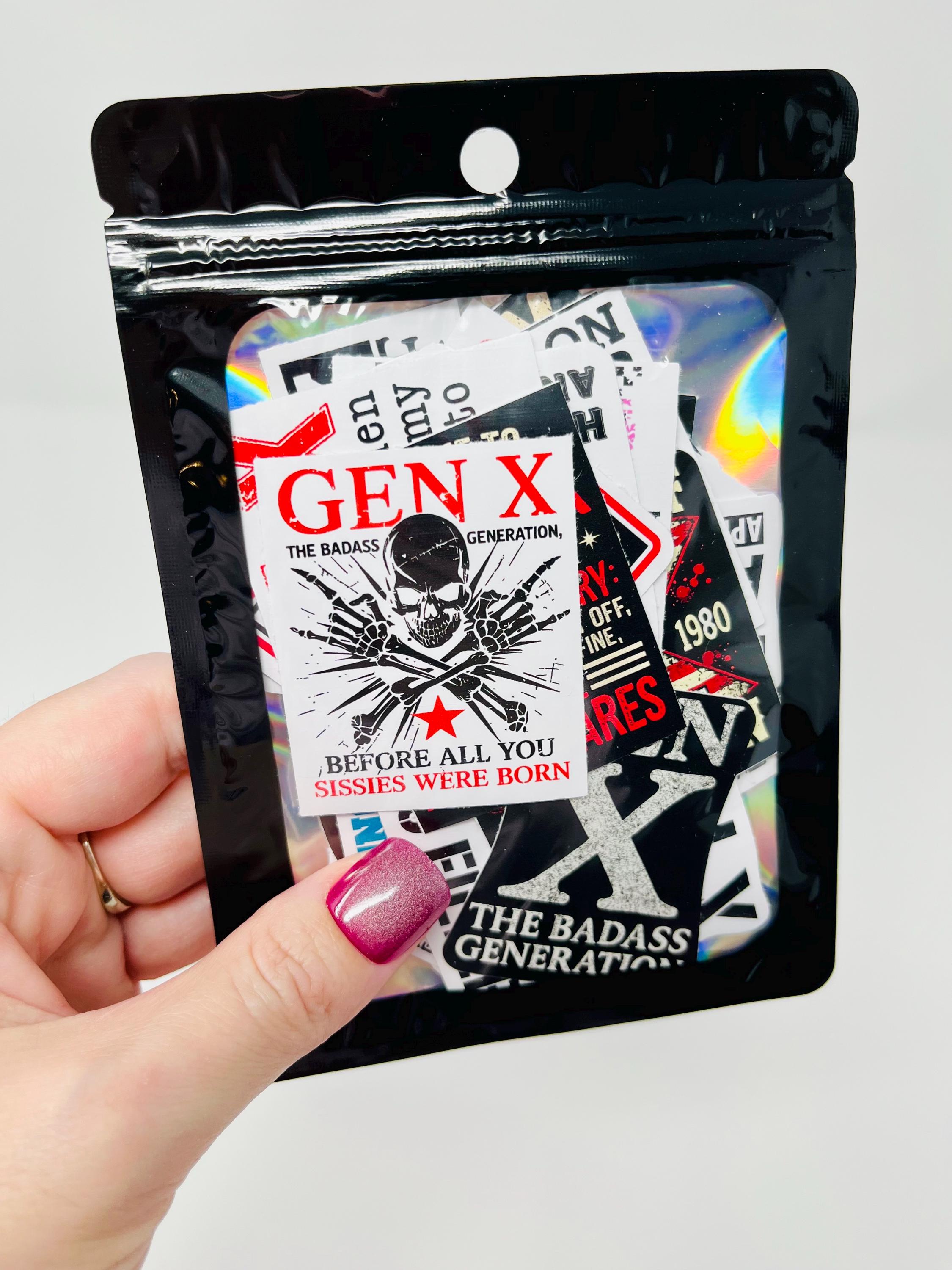 Gen X Sticker Pack | Retro 80s 90s Nostalgia Stickers | Funny Gen X ...