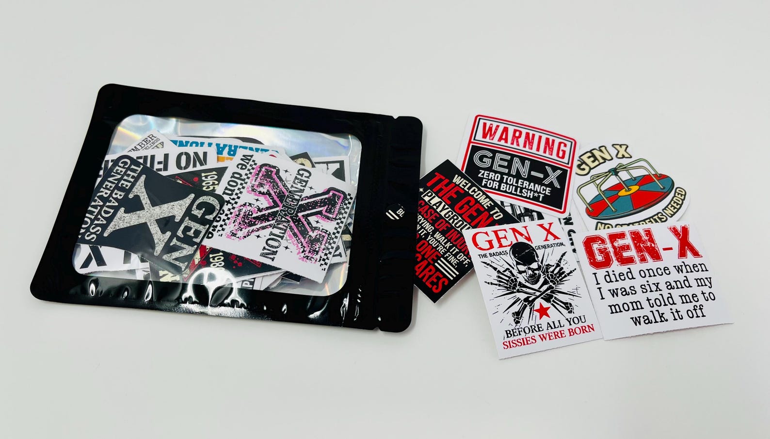 Gen X Sticker Pack | Retro 80s 90s Nostalgia Stickers | Funny Gen X ...