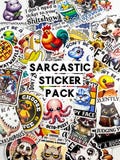 50 or 100 Count Sarcastic Quotes Sticker Pack  - Die cut Sticker/Sticker sheets - Notebook/Planner Stickers - Funny Adult Stickers - Sarcasm