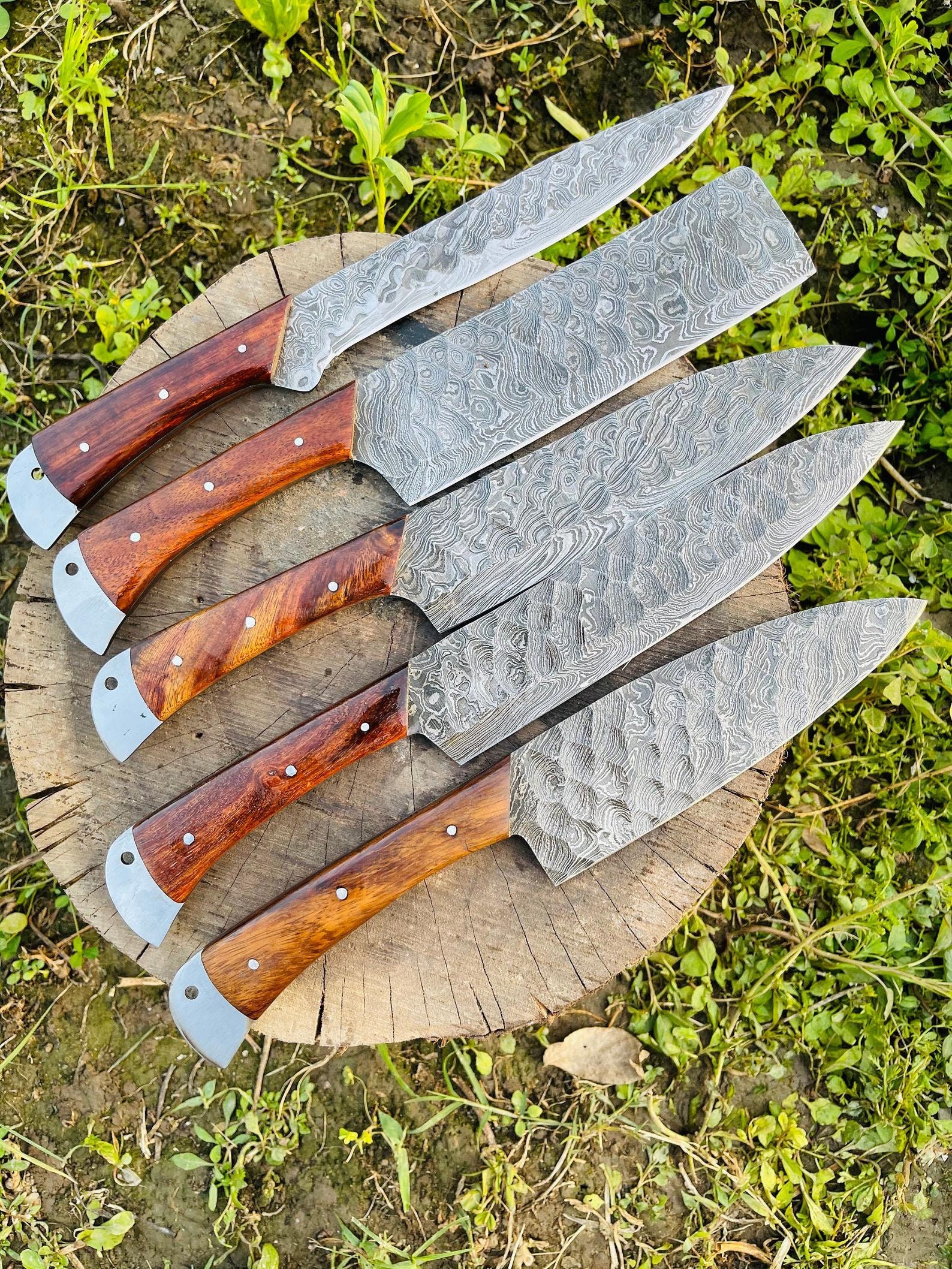 Maßgefertigt Koch Messer Set Chefs Messer Profi Küche Etsy