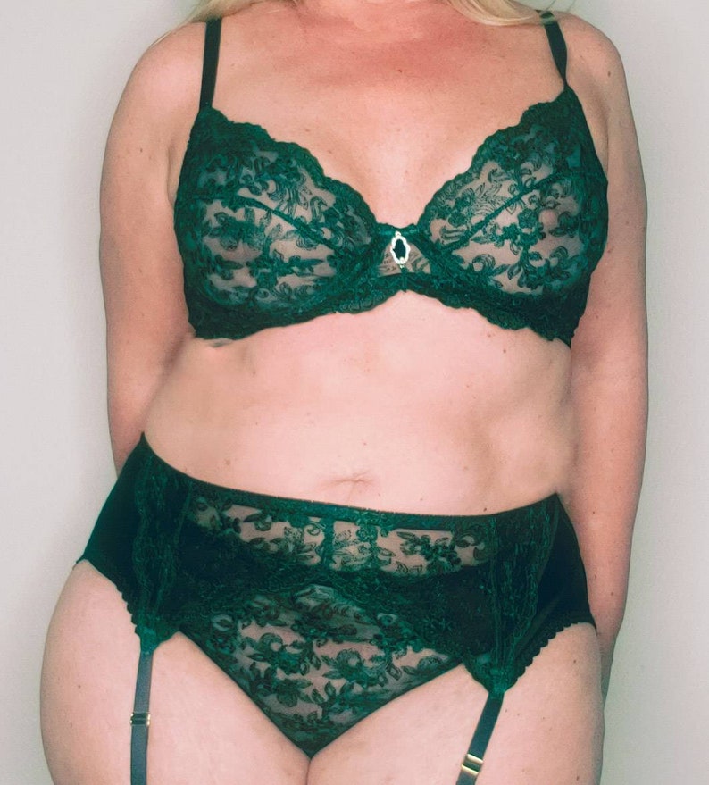 Emerald FIur Lace Bra
