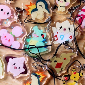 Pokecharms/keychain 1.5 inch - Gen 2