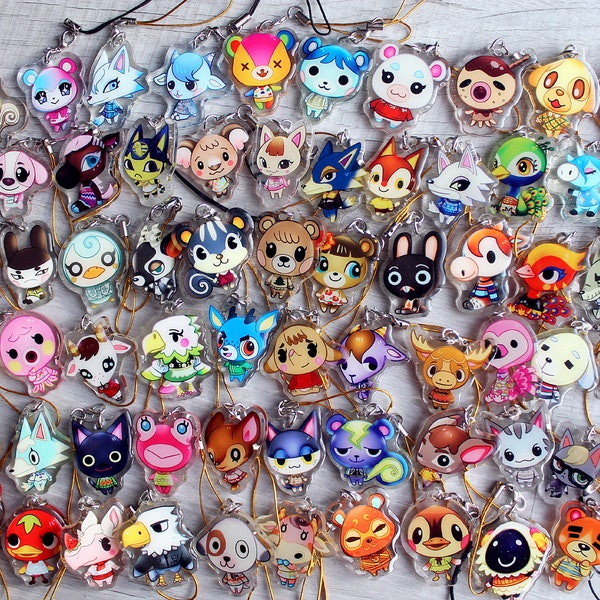 1.5 inch - 70 Villagers! AC charm/keychain