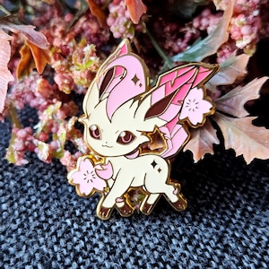 LAST CHANCE  Sakura Leaf Hard Enamel Pin 1.75 in