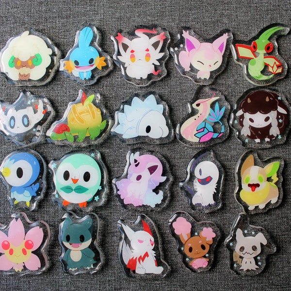 Pokepin/Charm Favorites Collection 1.5 inch