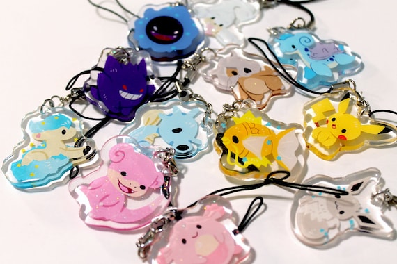 LAST CHANCE - PokeCharms/keychain 1.5 inch - Gen 1