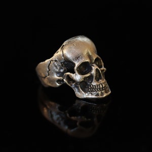 Skull Ring - Biker 925 sterling Silver ring - Gothic ring - gift for rider&#39;s
