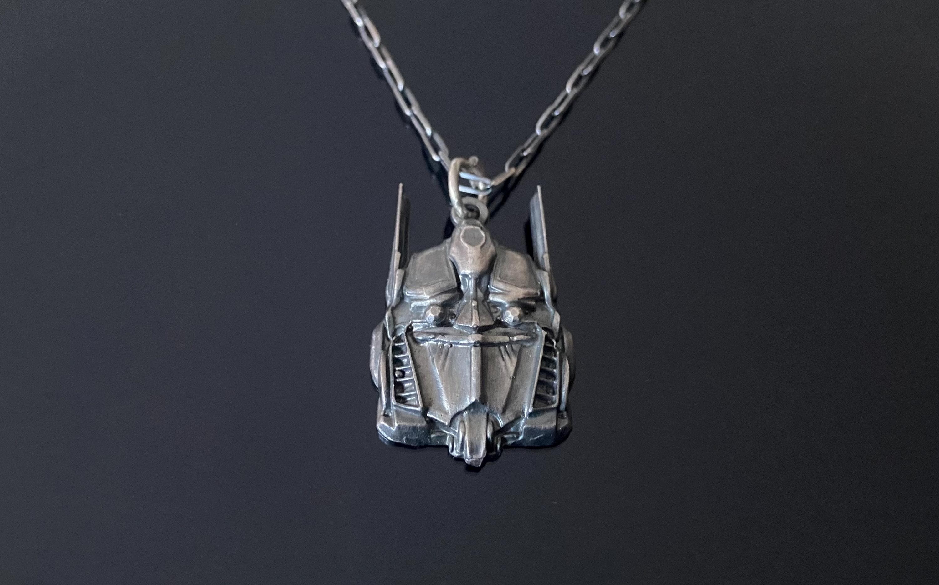 Roboter - 925 Sterling Silber Anhänger Halskette, Ideal Als Geschenk