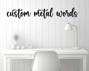 Anpassade metallord, personliga ord, din text för inomhus/utomhus