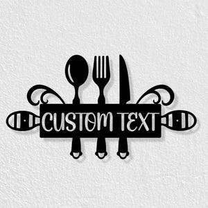 Kitchen metal sign, Kitchen wall decoration, Gift sign