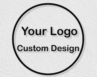 Custom Metal Sign, Personalized Wall Art with Custom Text or Logo Design