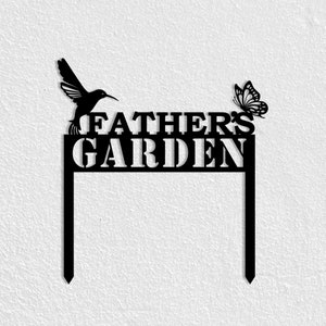 Personalized Metal Garden Sign, Custom Outdoor Yard Stake, Lawn Decor