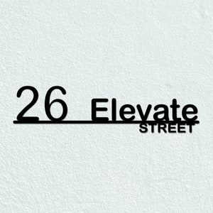 House name metal sign