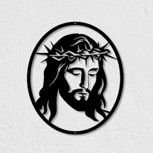 Jesus Metal Wall Art, Christian Religious Wall Decor, Faith Home Decor, Church Wall Hanging, Christian Gift
