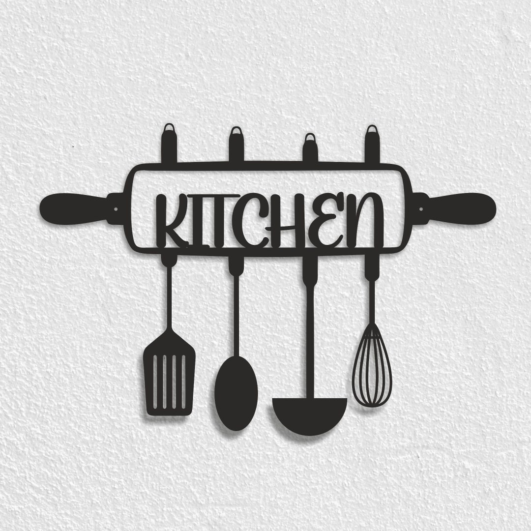 Kitchen Metal Sign Kitchen Wall Decoration Gift Sign Etsy