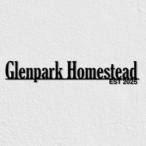 Personalized Metal Name Sign, Custom Text Wall Art, Housewarming Home Decor