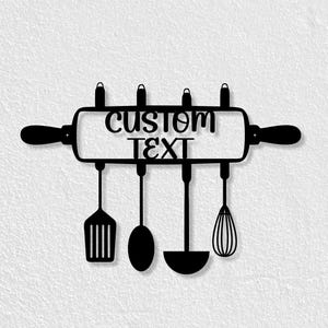 Custom metal sign, Kitchen wall decoration, Gift sign