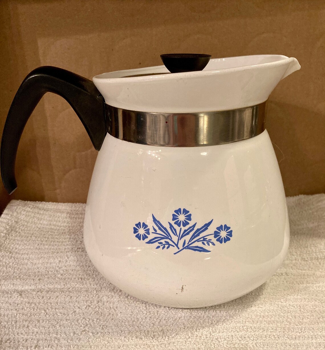 Vintage Corning Ware 6 Cup Coffee Pot P104 Etsy