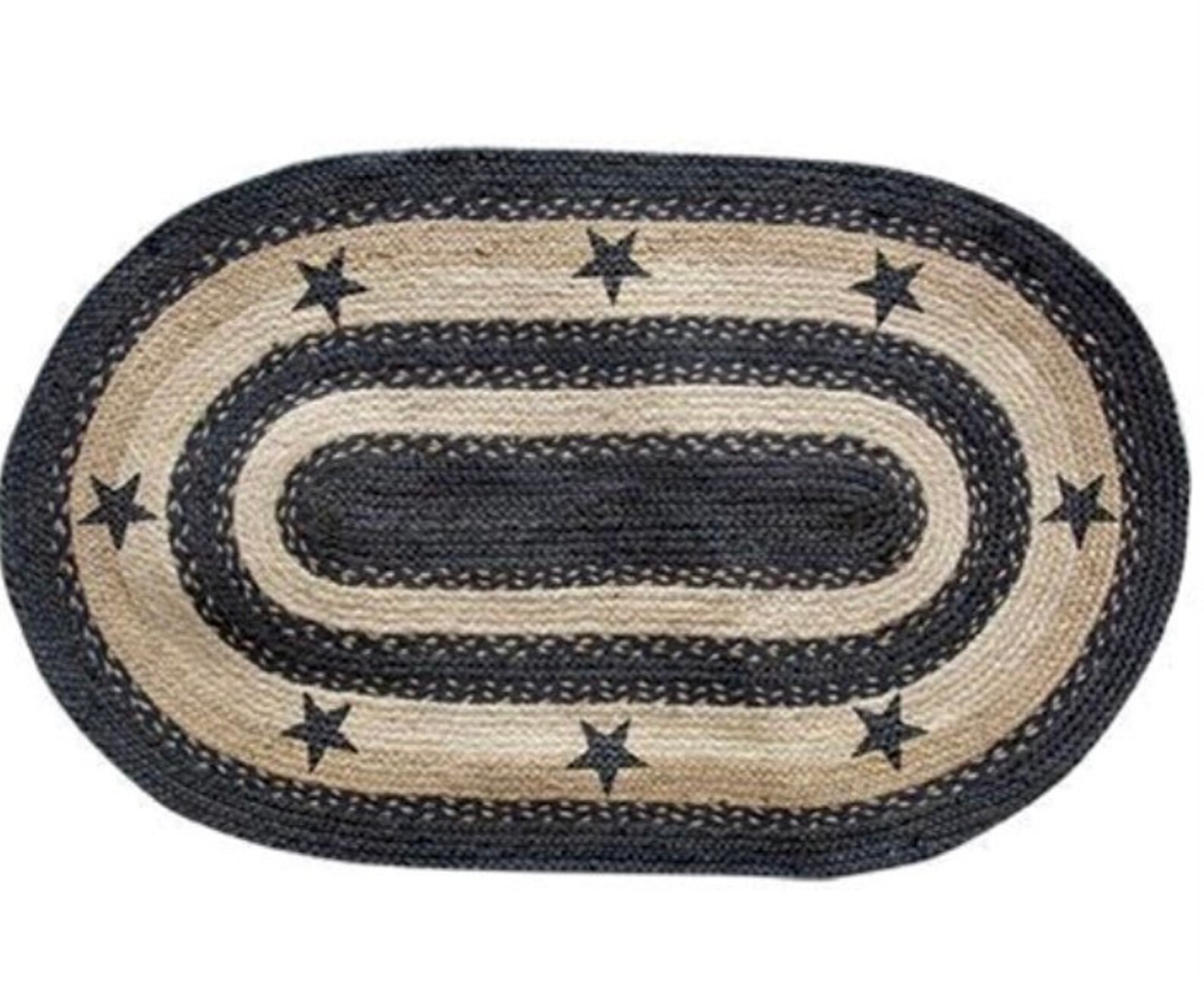 Primitive Braided Rug 20 by 30 Etsy