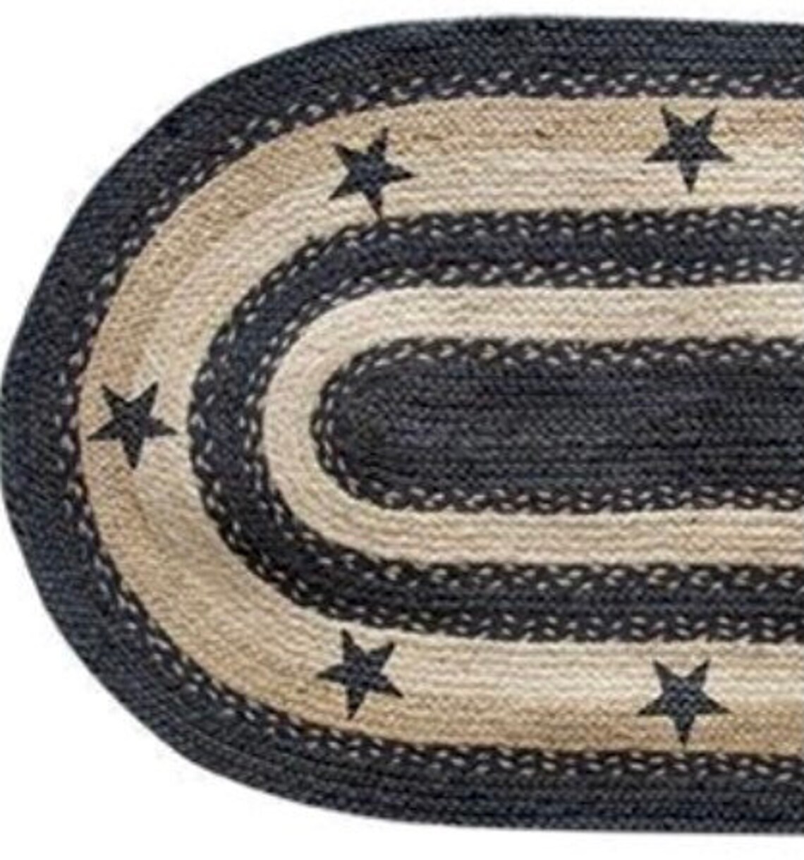 Primitive Braided Rug 20 by 30 Etsy