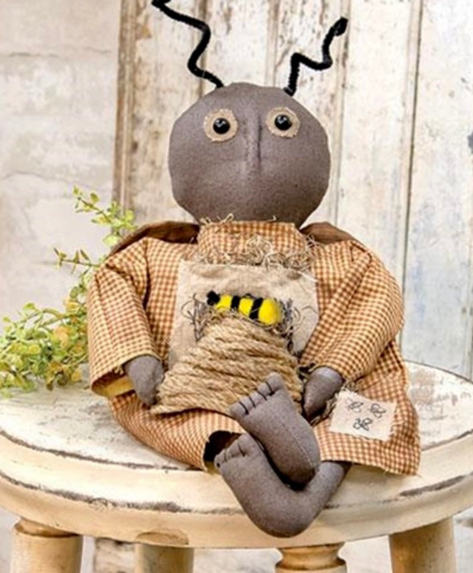 Primitive Bumblebee Doll | Etsy