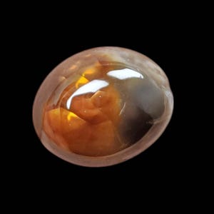 4.5 ct of AAA Quality Genuine Natural Mexican Fire Agate Loose Gemstone For Jewellery Making Fire Agate Cabs , Cabochon. FA-82