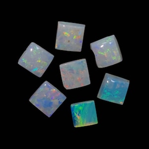 Natural Australian Opal Lot: 0.6 Carat Cushion Cabochons