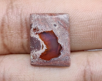 11 karaat: 18 x 16 x 04 mm vuuropaal in natuurlijke matrixsteen, sieraden maken. M-01