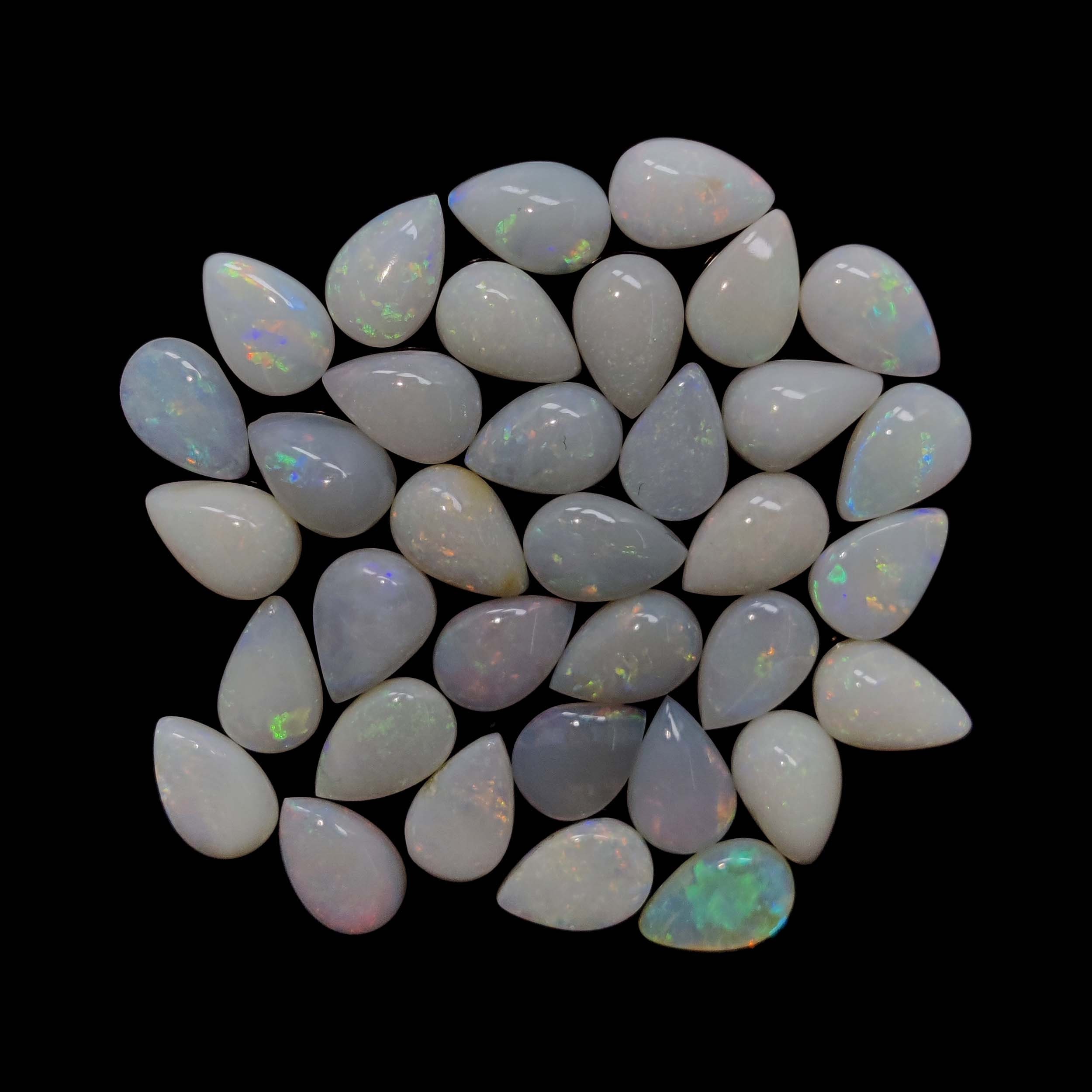 9X6X3 MM Natural Australian Teardrop Shape, Ring or Earning Size